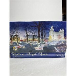 LDS Lights at Temple Square Jigsaw Puzzle 500 pieces Chad Hawkins